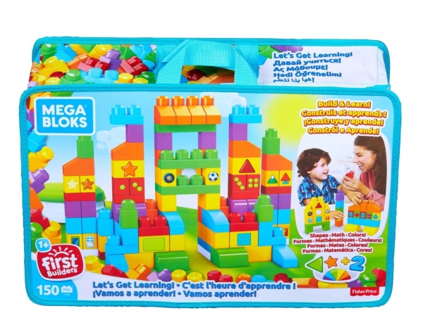 MEGA BLOKS FVJ49 KLOCKI 150 ELEMENTÓW CZAS NA NAUKĘ