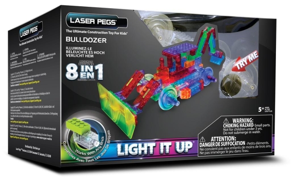 KLOCKI LASER PEGS 8W1 BULLDOZER
