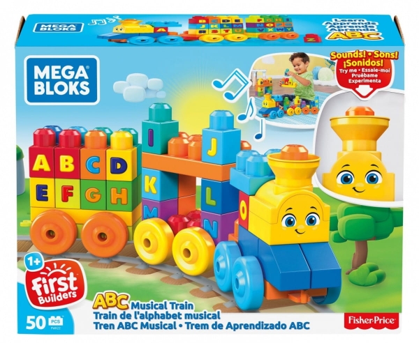 MEGA BLOKS FWK22 MUZYCZNY POCIĄG ABC