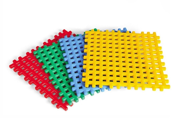 KLOCKI KONSTRUKCYJNE WAFFLE 4 ELEMENTY