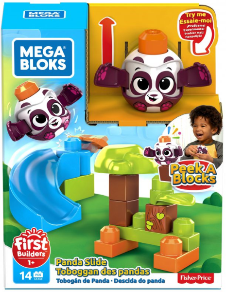 MEGA BLOKS GKX68 KLOCKI A KUKU ZJEŻDŻALNIA PANDA