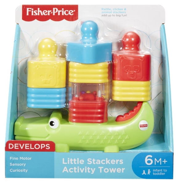 FISHER-PRICE KROKODYLEK Z KLOCKAMI DO UKŁADANIA