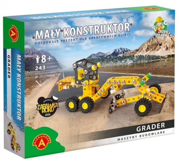 MAŁY KONSTRUKTOR GRADER MASZYNY BUDOWLANE