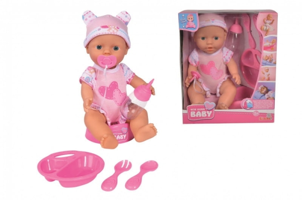 LALKA NA NOCNIKU NEW BORN BABY Z AKCESORIAMI