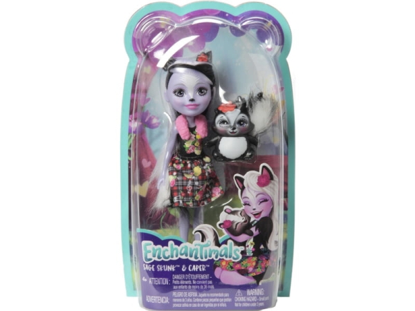ENCHANTIMALS DVH87 SAGE SKUNK + CAPER