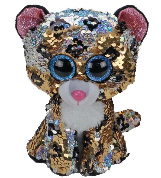 TY FLIPPABLE CEKINOWY LEOPARD 24 CM