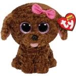TY BEANIE BOOS BRĄZOWY PIES MADDIE 24 CM
