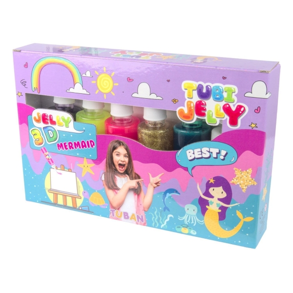 TUBI JELLY 6 KOLORÓW SYRENKA