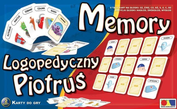  LOGOPEDYCZNY PIOTRUŚ MEMORY KARTY DO GRY PLANSZOWEJ 