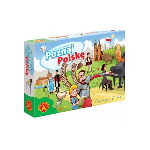 POZNAJ POLSKĘ GRA EDUKACYJNA PLANSZOWA 