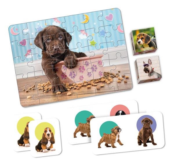 CLEMENTONI EDUKIT 4W1 PUPPIES 18071 GRA PLANSZOWA 