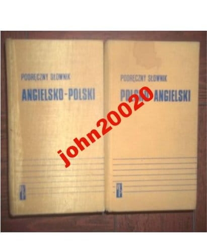 PODRĘCZNY SŁOWNIK POLSKO ANGIELSKI I ANGIELSKO POL