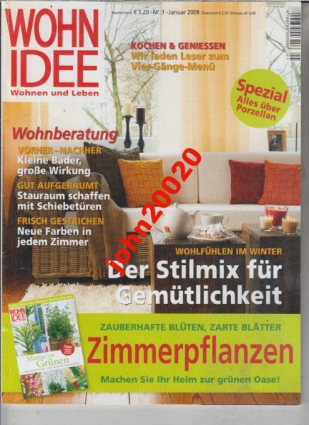 1/2009 WOHN IDEE.WOHNEN UND LEBEN