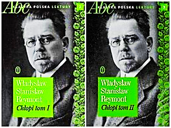 CHŁOPI 1-2 WŁADYSŁAW REYMONT KLASYKA 1290 STRON TWARDA CAŁOŚĆ 