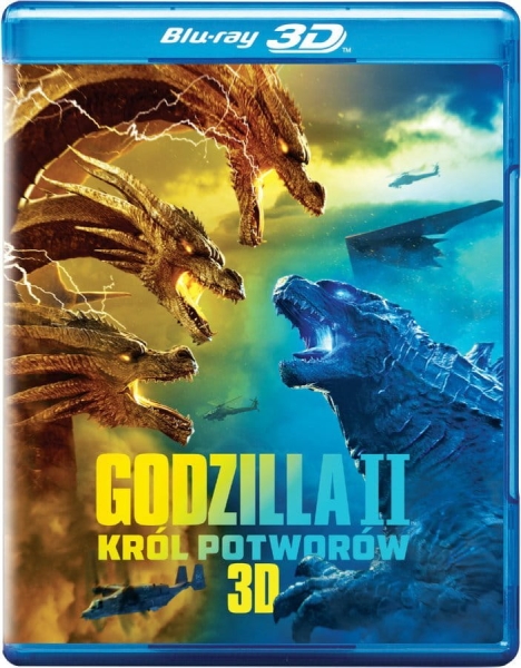GODZILLA 2 KRÓL POTWORÓW 3D 2 BLU-RAY
