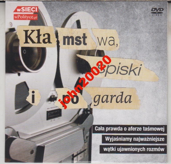 KŁAMSTWA SPISKI I POGARDA.AFERA TAŚMOWA.DVD