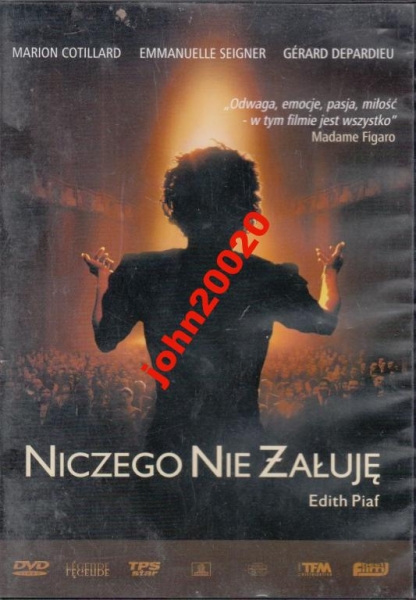 NICZEGO NIE ŻAŁUJĘ.DVD.PIAF,COTILLARD
