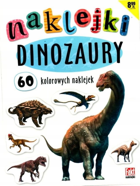 MEGA REALISTYCZNE NAKLEJKI DINOZAURY 60 SZT  