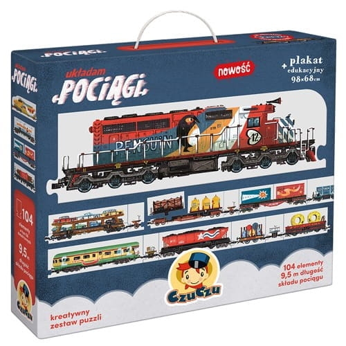 CZUCZU UKŁADAM POCIĄGI PUZZLE 