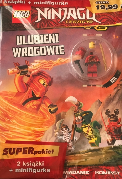LEGO NINJAGO  2 KSIĄŻKI + FIGURKA KAI KOMIKSY 