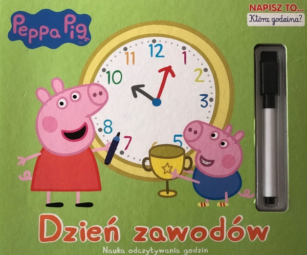 PEPPA PIG ŚWINKA DZIEŃ ZAWODÓW ODCZYTANIE GODZIN 