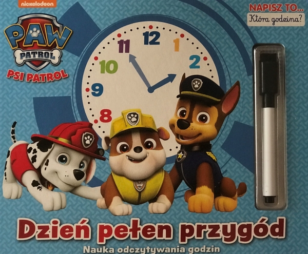 PAW PSI PATROL DZIEŃ PEŁEN PRZYGÓD ODCZYTANIE GODZIN  