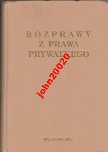 ROZPRAWY Z PRAWA PRYWATNEGO.ROESLER DED OLESZCE