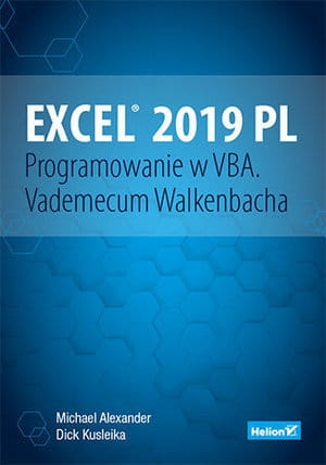 EXCEL 2019 PL PROGRAMOWANIE W VBA VADEMECUM WALKENBACHA    