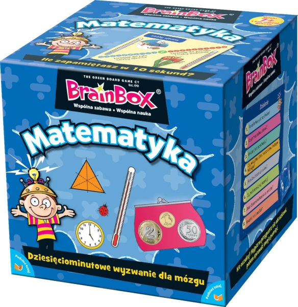 BRAINBOX MATEMATYKA EDUKACJA GRA PLANSZOWA