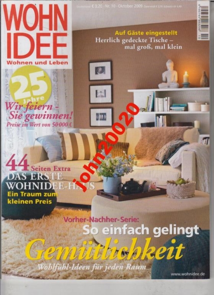10/2009 WOHN IDEE.WOHNEN UND LEBEN