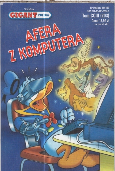 AFERA Z KOMPUTERA.GIGANT POLECA.DISNEY.