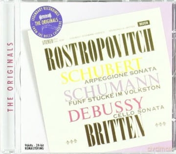 MSTISLAV ROSTOPOVICH CD BRITTEN SCHUBERT SCHUMANN DEBUSSY