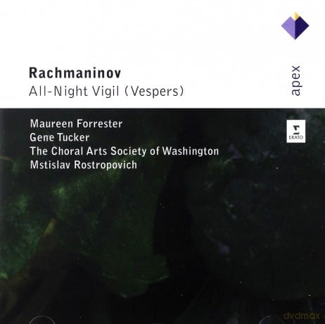 MSTISLAV ROSTOPOVICH CD FORRESTER TUCKER RACHMANINOV VESPERS