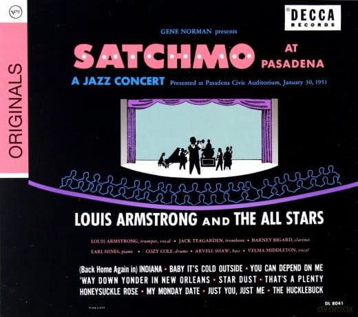 LOUIS ARMSTRONG SATCHMO AT PASADENA CD STARDUST 