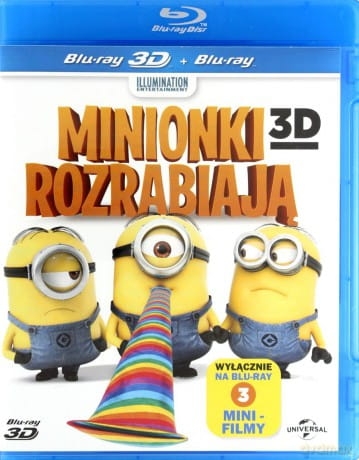 MINIONKI ROZRABIAJĄ 3D BLU RAY JESS HARNELL JACK ANGLE