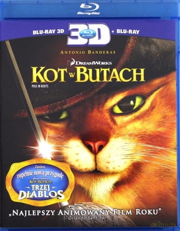 KOT W BUTACH 3D BLU RAY SALAM HAYEK BOB JOLES 