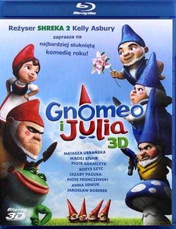 GNOMEO I JULIA 3D BLU RAY MAGGIE SMITH MATT LUCAS