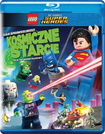 LEGO LIGA SPRAWIEDLIWOŚCI KOSMICZNE STARCIE BLU RAY TROY BAKER