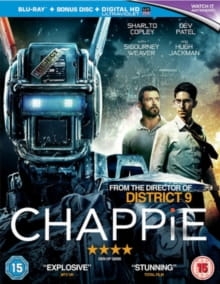 CHAPPIE BLU RAY JACKMAN DOBSON COPLEY PATEL 