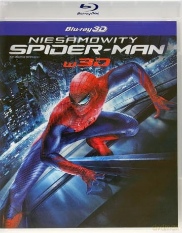 NIESAMOWITY SPIDER MAN 3D BLU RAY 