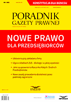 NOWE PRAWO PRZEDSIĘBIORCÓW KONSTYTUCJA BIZNESU 