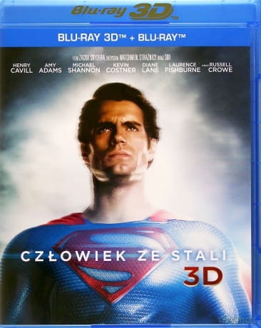 CZŁOWIEK ZE STALI 3D BLU RAY HENRY CAVILL AMY ADAMS 