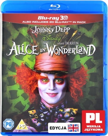 ALICJA W KRAINIE CZARÓW BLU RAY DEPP WALKER LEE 
