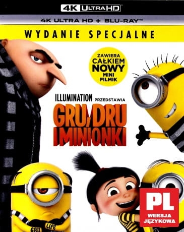 GRU DRU I MINIONKI BLU RAY 4K UHD JESS HARNELL 