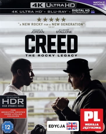 CREED NARODZINY LEGENDY BLU RAY 4K UHD COHEN 
