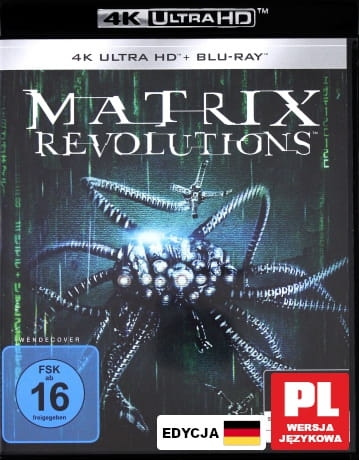 MATRIX REWOLUCJE BLU RAY 4K UHD WACHOWSKI 