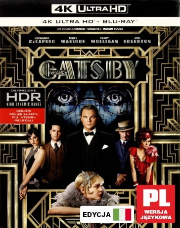 WIELKI GATSBY BLU RAY 4K UHD DICAPRIO THOMPSON 