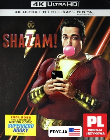 SHAZAM BLU RAY 4K UHD SANDBERG TATASCIORE 