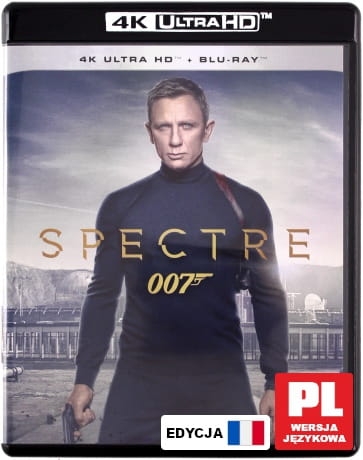 007 SPECTRE  BLU RAY 4 K UHD FIENNES CRAIG BELLUCCI 