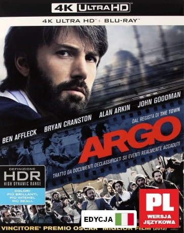 ARGO BLU RAY 4K U HD GOODMAN AFFLECK 